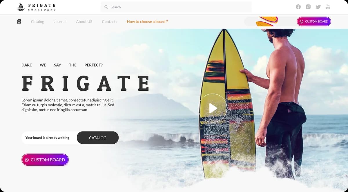 Tantangan Frigate Surfboards