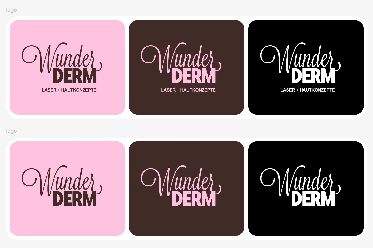 WunderDerm refreshed brand system