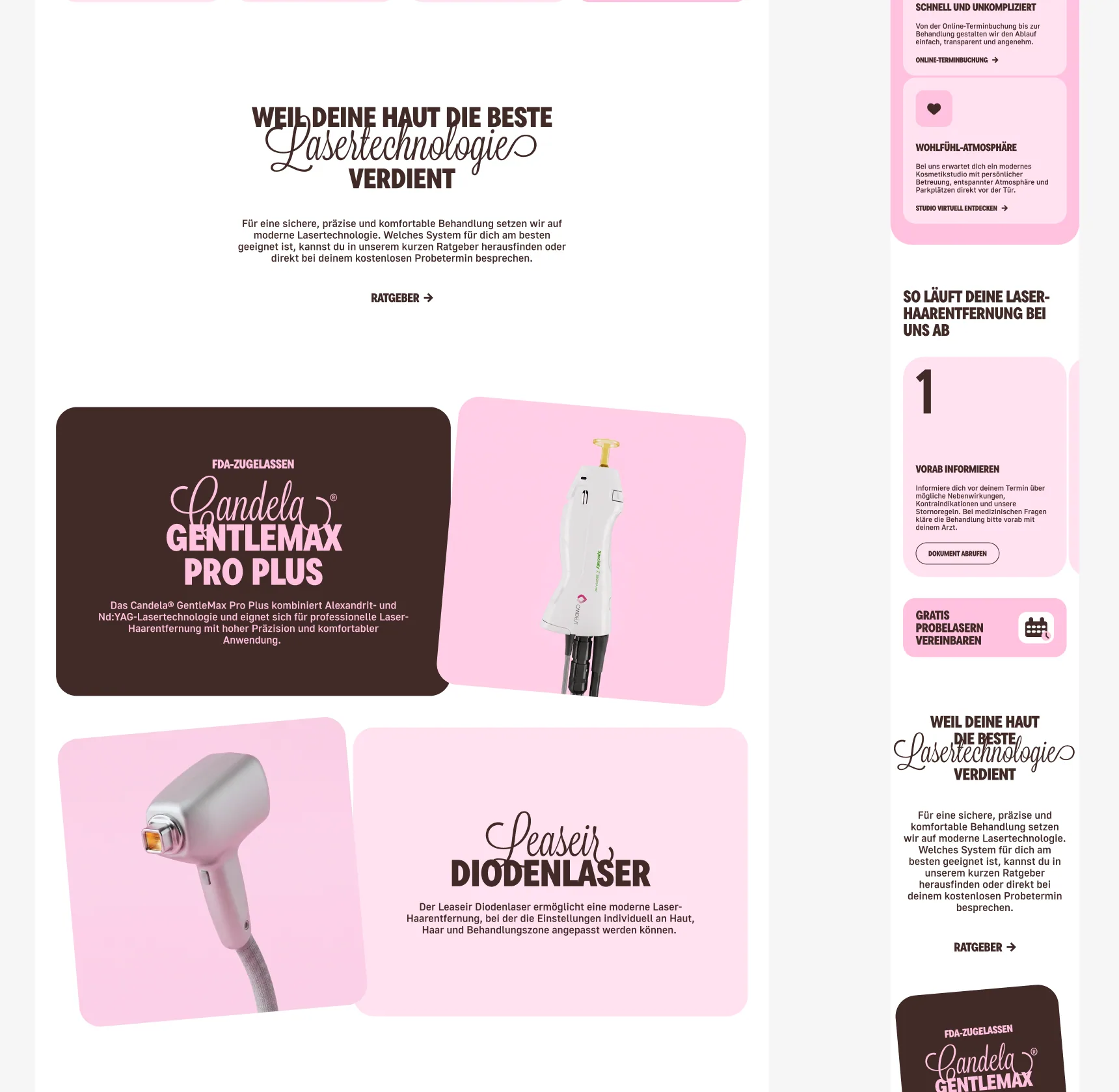 WunderDerm responsive service and technology modules